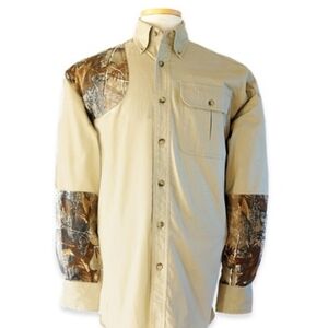 Browning Naturals Realtree Mossy Oak Hunting Shirt Mens Large Camo Shooting